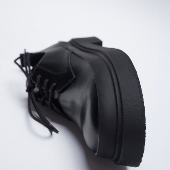 COPY - LOW HEEL DERBY SHOES - Picture 4 of 6